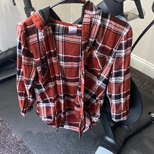 Plaid cardigan